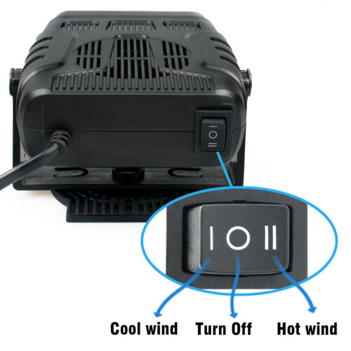 2in1 Electric Car Heater DC 12V 120W Heating Fan Defogger Defroster Demister US - Picture 4 of 12