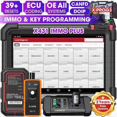 2024 Launch X431 IMMO PLUS Key Programming Tool Full System Diagnostic Scanner
