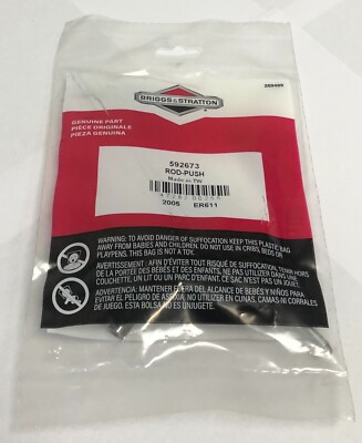 One Genuine Briggs & Stratton 695177 Push Rod New In Package - Foto 12