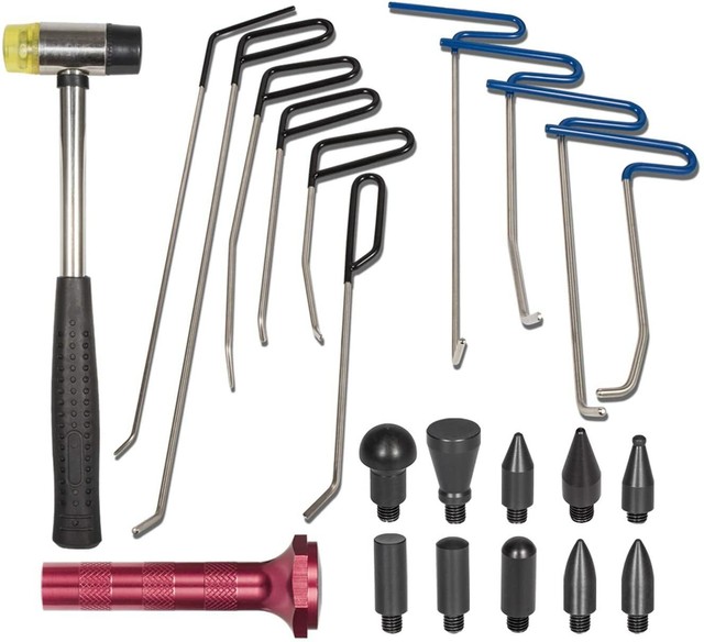 Dent Repair Removal Tools Paintless Auto Body DIY Dent Repair Rods Kit