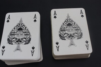 Playing Cards Dal Negro Treviso Vintage. Missing,  2 Rare Decks
