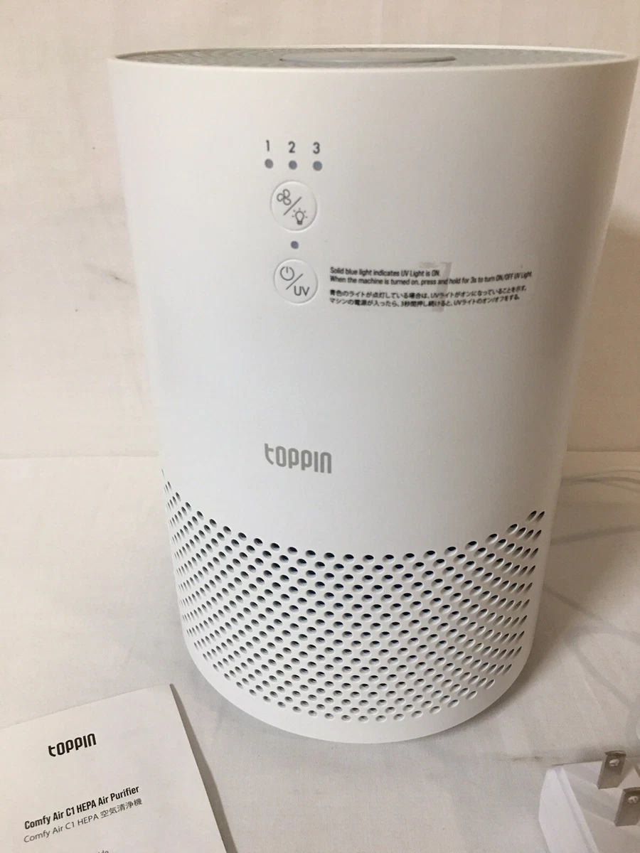 Toppin Comfy Air C1 HEPA Air Purifier With User Guide eBay
