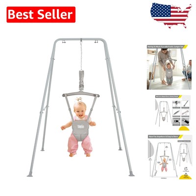 Compact & Versatile Baby Jumper for Growth - Indoor/Outdoor Use, 50 lbs Capacity