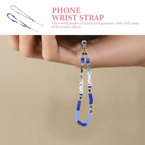 2pcs Cellphone Lanyard Backpack Charm Evil Lanyard Beaded Phone Strap - Zdjęcie 12 z 12