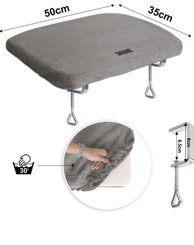 lionto Window lounger for cats padded made of plush, 35x50 cm, - Picture 3 of 10