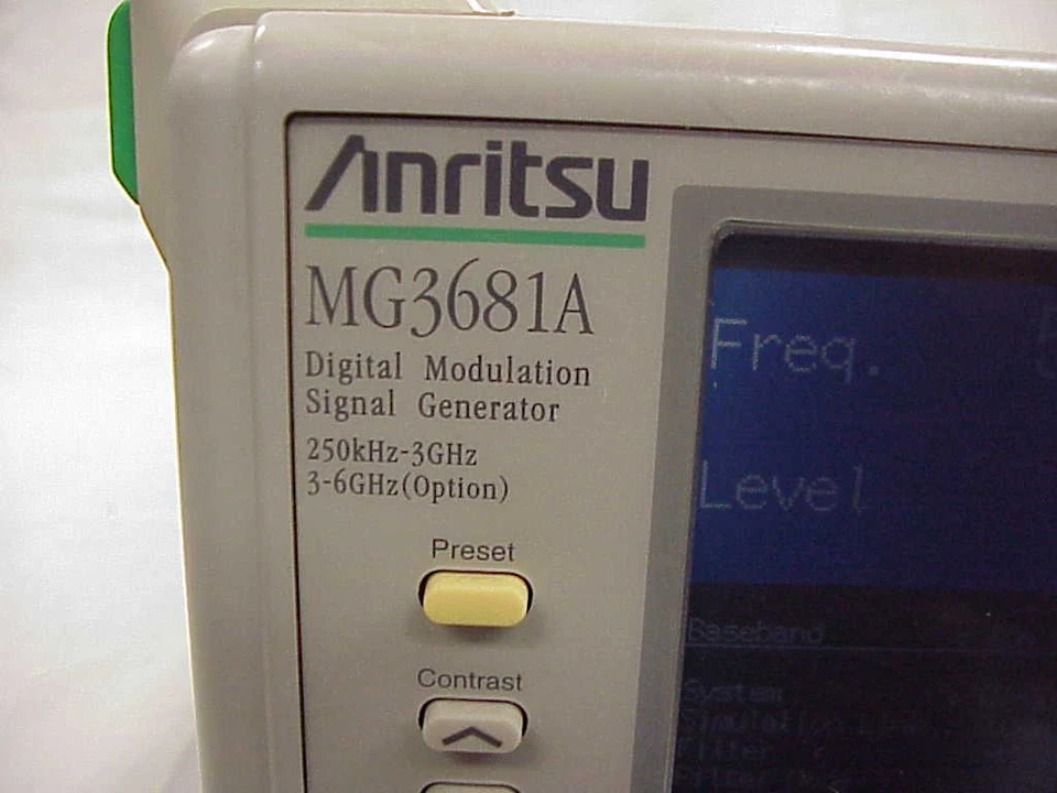 ANRITSU MG3681A GENERADOR DE SEÑAL DIGITAL 250KHZ-3GHZ RANGO DE FRECUENCIA-PROBADO- Foto 2 de 4