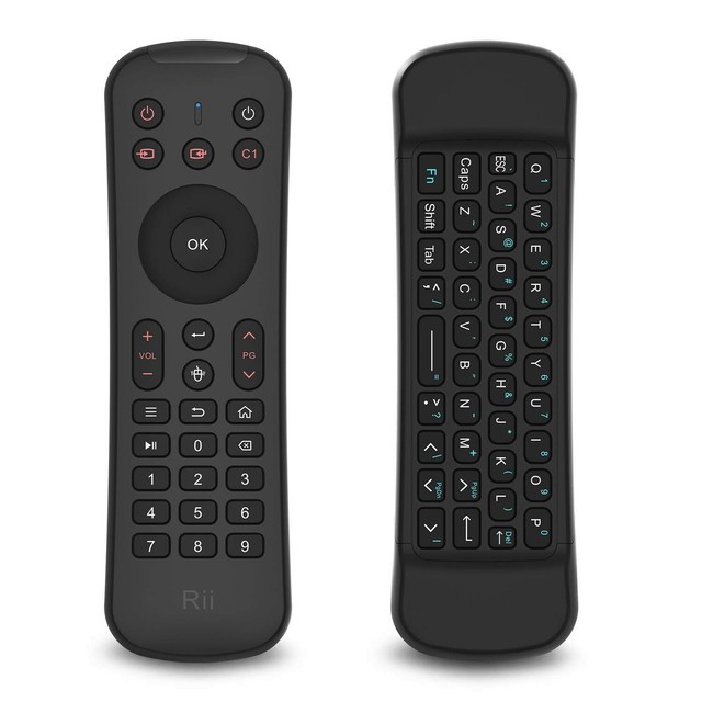 Rii MX6 Backlit Fly Mouse Mini Keyboard IR Remote Controller for Smart TV