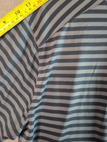 Nike Golf mens grey-blue striped polo shirt, sz L Dri Fit - Picture 11 of 11