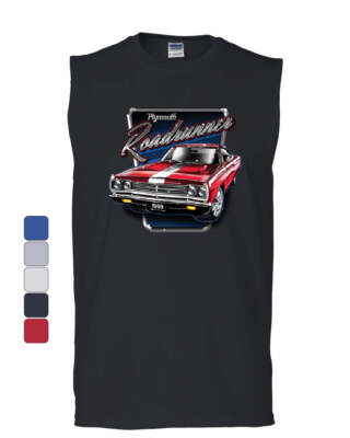 Plymouth Roadrunner Muscle Shirt American Muscle Car Classic Route 66 Sleeveless