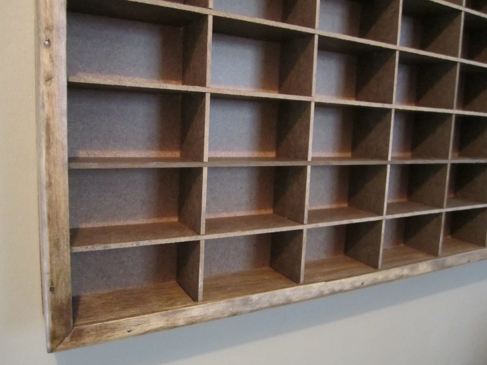 Handcrafted Wall Display for Matchbox/Hot Wheels 1:64 W/MOD COVER  Walnut Stain - Image 4 of 4