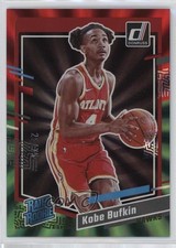 2023-24 Panini Donruss Rated Rookie Holo Red & Green Laser 28/75 Kobe Bufkin y6z