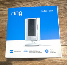 Ring Indoor Cam (2nd Gen) 1080p Wi-Fi Indoor Plug-In White Motion 2-Way Siren