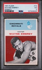1961 Fleer Wayne Embry #12 PSA 3