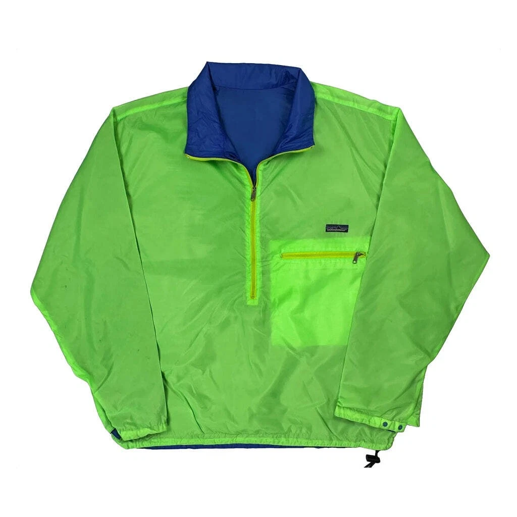 Patagonia Reversible Windbreaker - XL Green Nylon