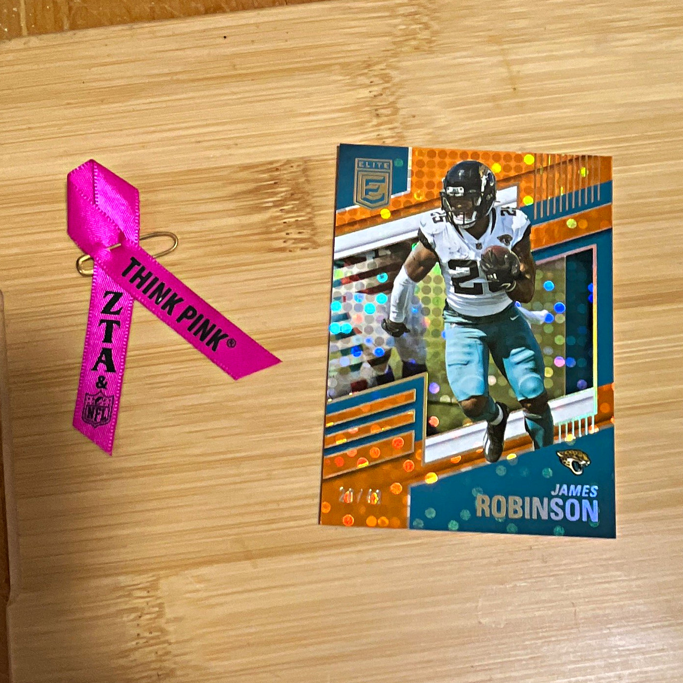 Panini 2022 Donruss Elite James Robinson Jaguars #79 Orange Serial #20/49