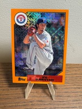 2017 Topps  Silver Pack Yu Darvish #87-YD 1987 Chrome Orange Refractor /75
