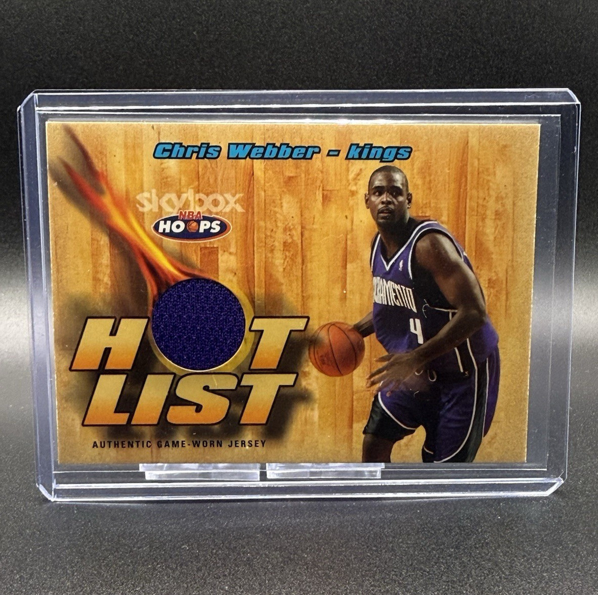 Fleer/SkyBox 2004-05 NBA Hoops Hot List Jersey Chris Webber Kings #HL/CW