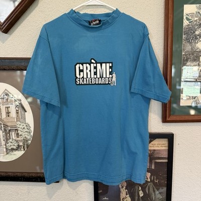 Vintage 00s Crème Skateboards T-Shirt M Graphic Streetwear Rare Y2K Skater
