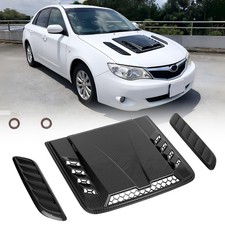 3pcs Carbon Look Air Flow Intake Hood Scoop Vent Bonnet Cover For Subaru Impreza 3pcs Carbon Look Air Flow Intake Hood Scoop Vent Bonnet Cover For Subaru Impreza