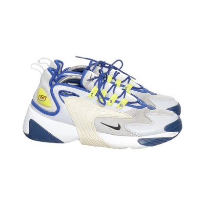 Nike, Trainingsschuhe, Größe: 44, model: zoom 2k, Weiß/Blau/Gelb, Herren #Y5c
