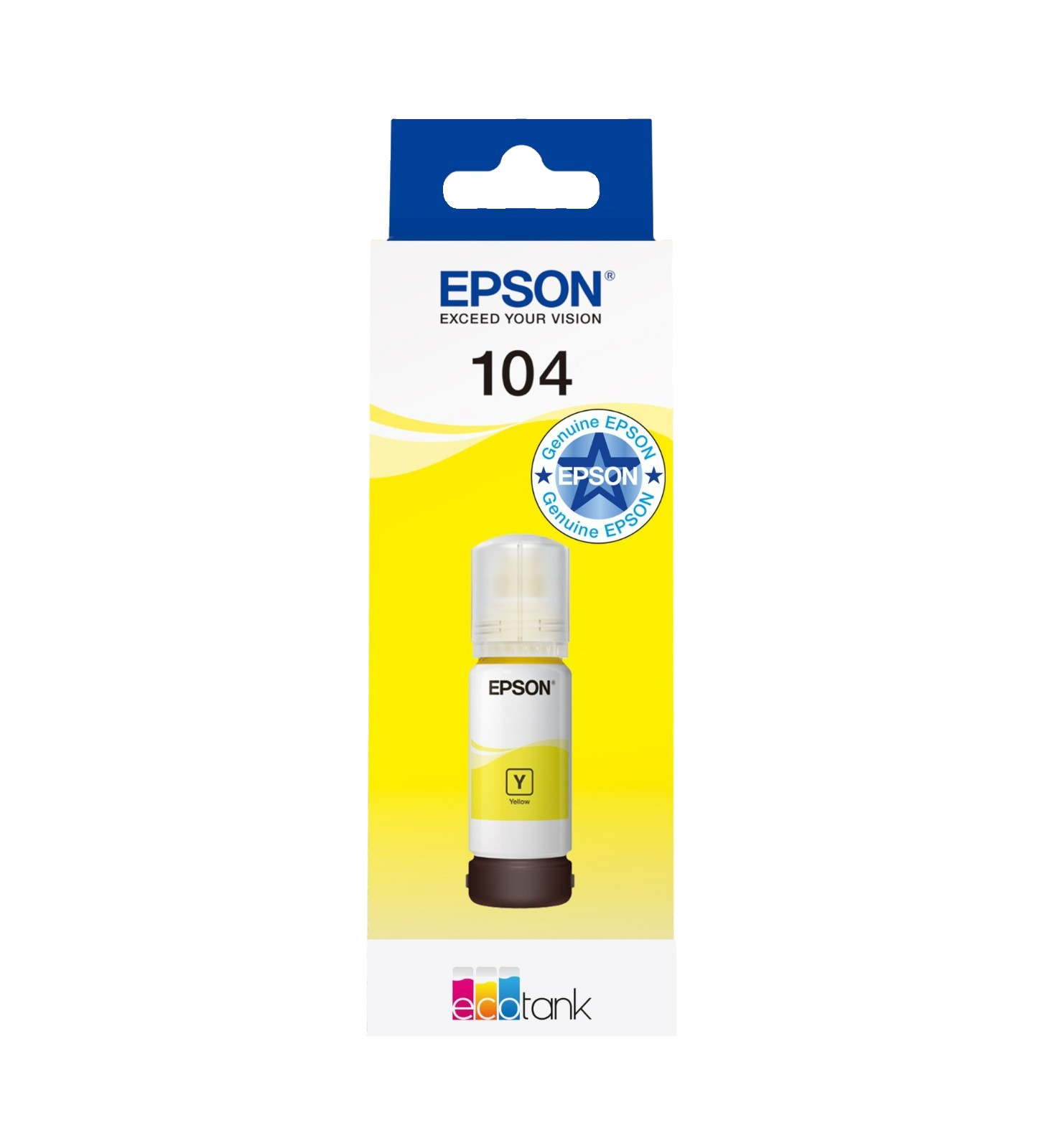 Epson 104 Ecotank Yellow Ink Bottle. Type: Original Printing Colours: Yellow Bra - Image 2