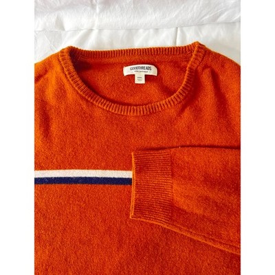 Goodthreads Men s XXXL 100% Lambswool Sweater Rust Orange Warm Soft Knit