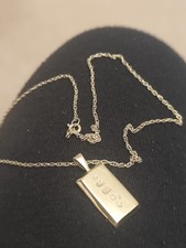 9 carat gold ingot pendant