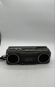JVC RC-440JW Black Portable Boombox Dual Band Stereo Radio Cassette Recorder