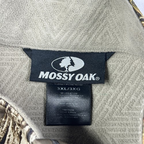 Mens Mossy Oak Camo Jacket Zip Up Scent Factor Size 3XL Hunting Softshell - Picture 5 of 9