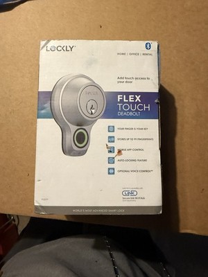 Lockly Flex Touch 3D Biometric Fingerprint Sensor Deadbolt Lock - Satin Nickel 