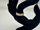 3.10g Vintage Sterling Silver 925 Textured Band Ring Minimalist Size 6.5 M