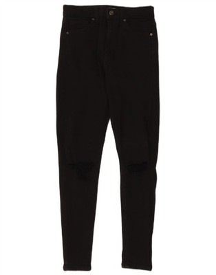 Topshop Damen Jamie Skinny Jeans W26 L26 schwarz Baumwolle BY19