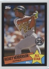2020 Topps 1985 Baseball All-Stars Black /299 Rickey Henderson #85AS-6 HOF 1k3