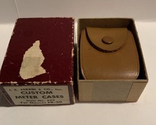 J.B. Perrin Leather Light Exposure Meter Case Style No. 802 For Mascot PR-30