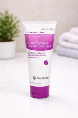(2 Pack) Coloplast Critic-Aid Clear Moisture Barrier Ointment 2.5 oz