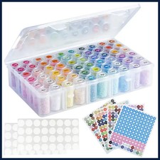 60 Bottle Diamond Painting Storage Case Color Labels Beads Organizer Box New Box