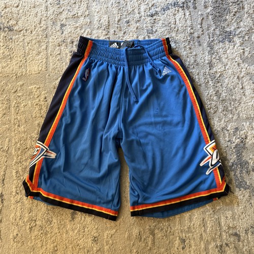 Oklahoma City Thunder Shorts Herren mittelblau marineblau NBA Basketball Adidas OKC