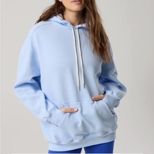 Aerie Offline Cloud Fleece Oversized Sky Blue Women's Sweatshirt Hoodie Size XS