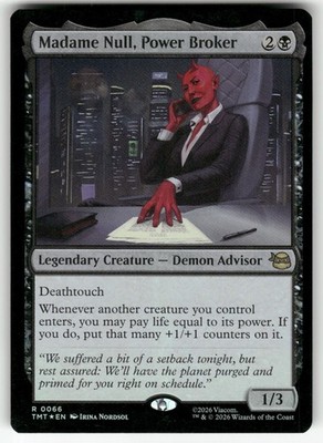 Madame Null, Power Broker 66 Teenage Mutant Ninja Turtles MTG (FOIL) NM