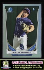 2014 Bowman Draft Chrome Refractors #CDP127 Auston Bousfield San Diego Padres