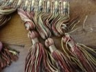 Vtg 2 Yards Upholstery Trim w/Tassels-beautiful Gold tones-4" long from top edge — photo 4