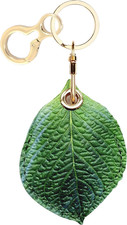 Leather Keychain Holder Case Compatible with AirTag,Cute air tag Cover with Keyc