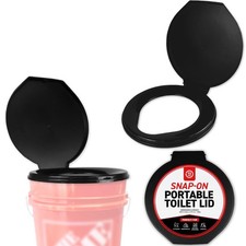 72 HRS Premium Portable Camping Toilet 12.6 inches x 13.31 inches, Lid