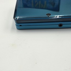 Nintendo 3DS Aqua Blue Console Bundle + Charger + SD Card + I Spy Castle DS Test