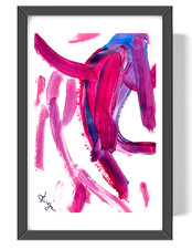 Guajardo Art Dance Fever 9X6 Paper Unique Abstract Expressionism