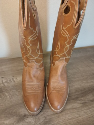 Rare Vtg 90s Acme Western 4607 Leather Cowboy Boots Mens 12 D Made USA Worn Once, $79.99 - Photo 20
