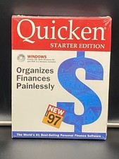 Vtg New Sealed Intuit Quicken Starter Edition For Windows 95 3.1 SOFTWARE