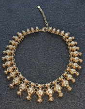 Statement Chunky Sweets Gold Tone Collar Necklace from ZARA: Colour: GOLDEN