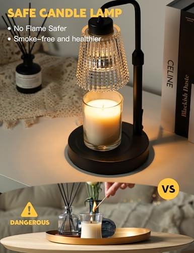 Candle Warmer Lamp with Timer Dimmable, Adjustable Height, House Warming Gifts - Picture 3 of 7