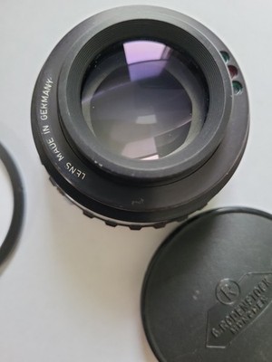 135mm F4.5 Rodenstock Omegaron  Enlarging Lens w/ 50mm Jam Nut. Made In Germany